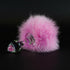 Crystal Delights Magnetic Bunny Tail Plug Pink (view 2)