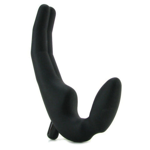 Wet For Her FOUR Vibrating Strapless Strap-On Black