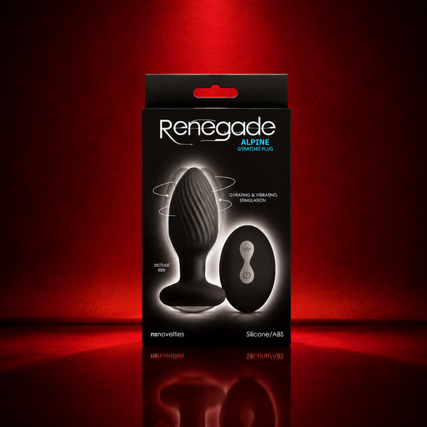 Renegade Alpine Gyrating Plug Black | Remote-Controlled Vibrating & Rotating Anal Plug