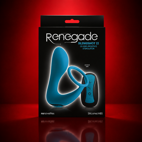 Renegade Slingshot II Cock Ring & Prostate Stimulator Teal | Remote-Controlled & Rechargeable