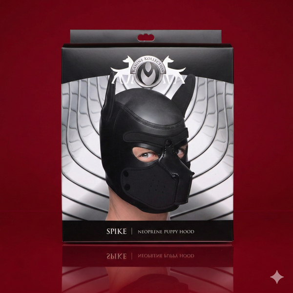 Master Series Spike Neoprene Puppy Hood Black
