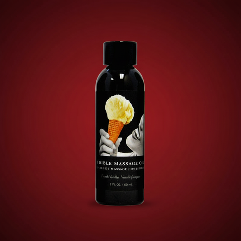 Earthly Body Edible Massage Oil Vanilla 8oz