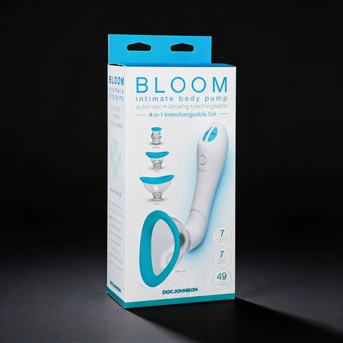 Bloom - Intimate Body Pump - Automatic - Vibrating - Rechargeable Blue/White