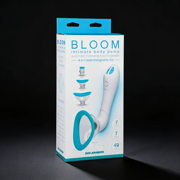 Bloom - Intimate Body Pump - Automatic - Vibrating - Rechargeable Blue/White