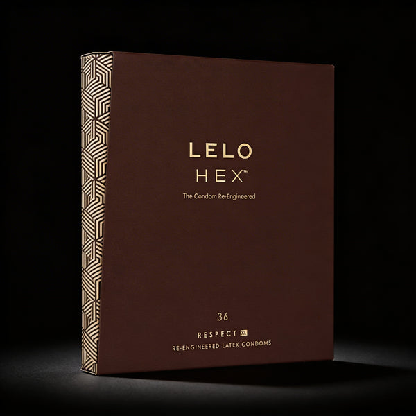 LELO HEX Respect XL Lubricated Latex Condoms 36-Pack
