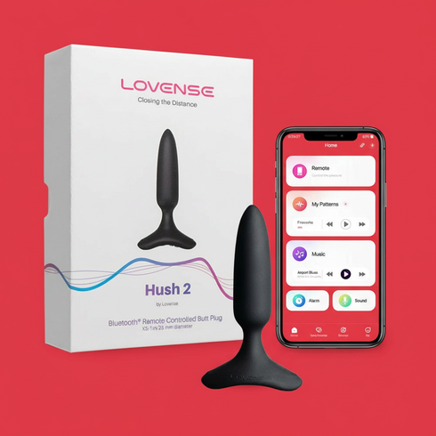 Lovense Hush 2 Bluetooth Remote-Controlled Vibrating Butt Plug