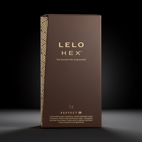 LELO HEX Respect XL Lubricated Latex Condoms 12-Pack