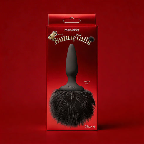 Bunny Tails Plug Mini Black Fur