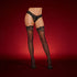 Dreamgirl Sheer Thigh-High Stockings with Silicone Lace Top