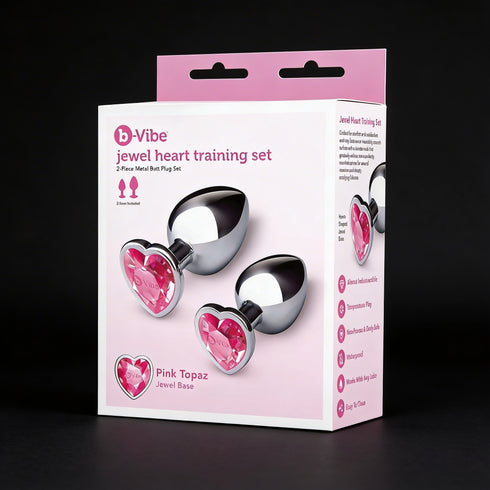 b-Vibe Jewel Metal Training Plug Set