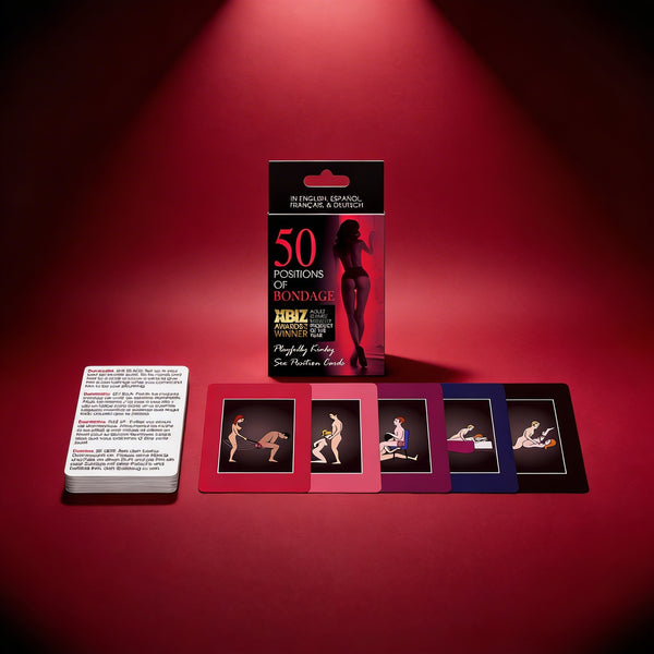 Intimate Positions Card Deck - 52 Illustrated Guide for Couples