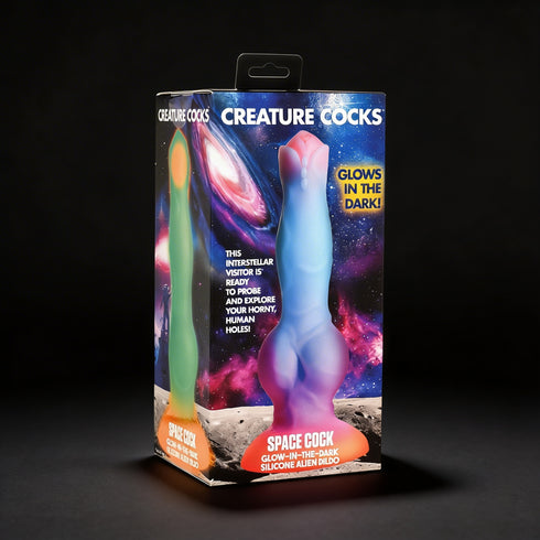 Creature Cocks Space Cock Glow-in-the-Dark Silicone Alien Dildo