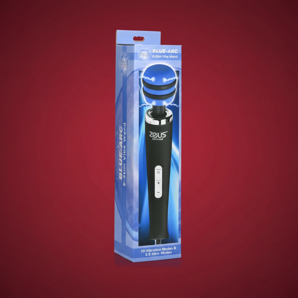 Zeus Electrosex E-Stim Vibrating Wand Massager