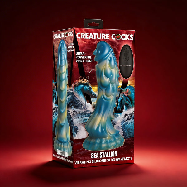 Creature Cocks Sea Stallion Vibrating Silicone Dildo with Remote