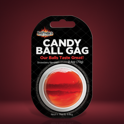 Candy Ball Gag Strawberry