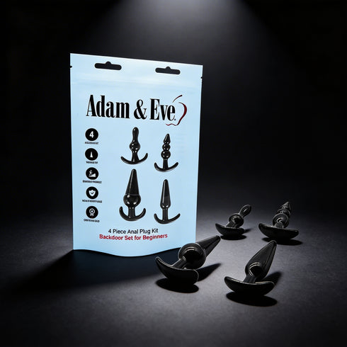 Adam & Eve 4-Piece Anal Plug Kit (Bag)