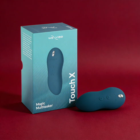 We-Vibe Touch X Rechargeable Silicone Lay-On Vibrator & Massager Green Velvet