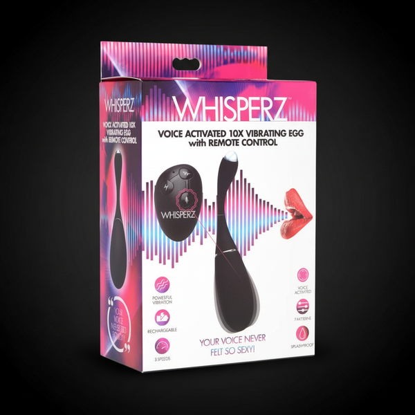 Whisperz Voice Activated 10X Vibrating Egg with Remote
