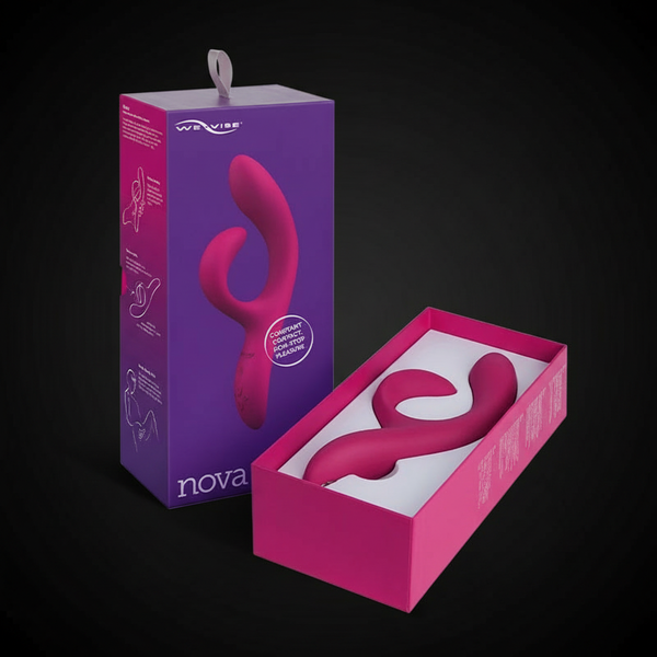 We-Vibe Nova 2 Rechargeable Flexible Silicone Rabbit Vibrator Pink