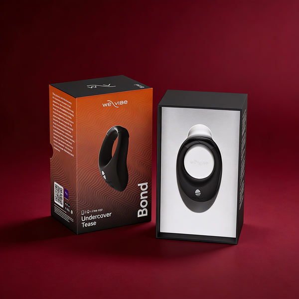 We-Vibe Bond Rechargeable Remote-Controlled Silicone Adjustable Wearable Stimulation Ring Black