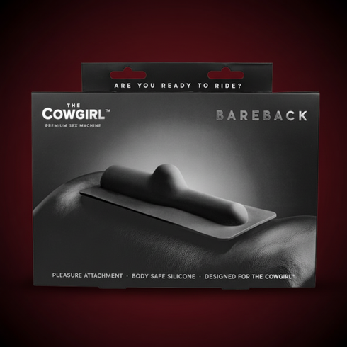 The Cowgirl Bareback Smooth Silicone Attachment Black