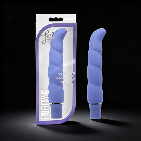 Luxe Purity G Silicone Slimline G-Spot Vibrator Periwinkle