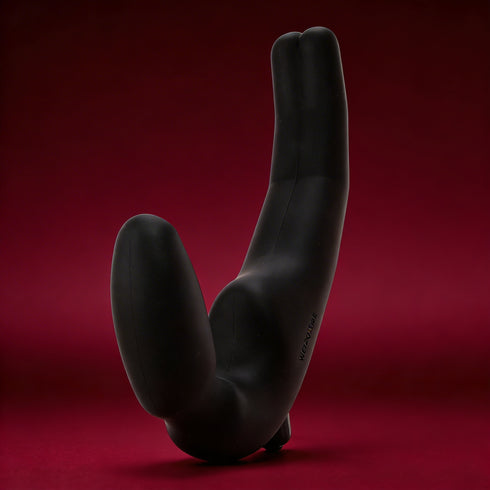 Wet For Her FOUR Vibrating Strapless Strap-On Black