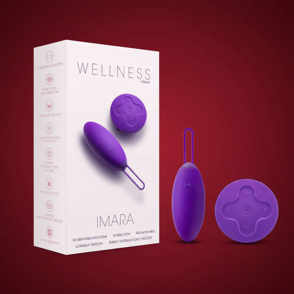 Wellness Imara Vibrating Egg with Remote Purple