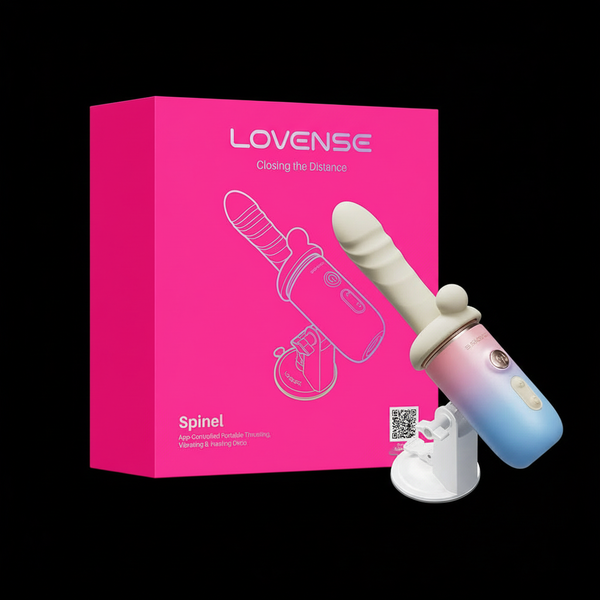 Lovense Spinel App-Controlled Portable Thrusting, Vibrating & Heating Dildo