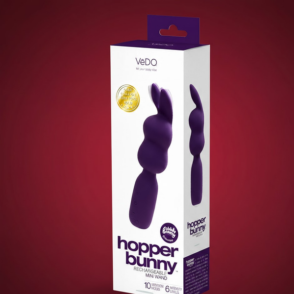 VeDO Hopper Bunny Rechargeable Silicone Mini Wand Vibrator