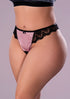 Magic Silk Sensual Desires Crotchless Thong Mauve