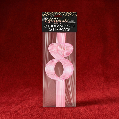 Glitterati Diamond Straw Set Set of 8
