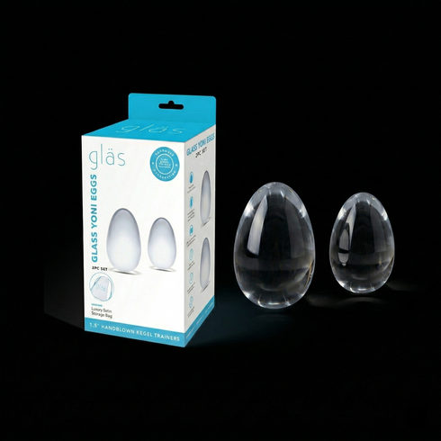 Glas 2-Piece Glass Yoni Egg Set