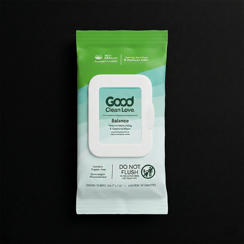 Good Clean Love Balance Personal Moisturizing & Cleansing Wipes 30 ct