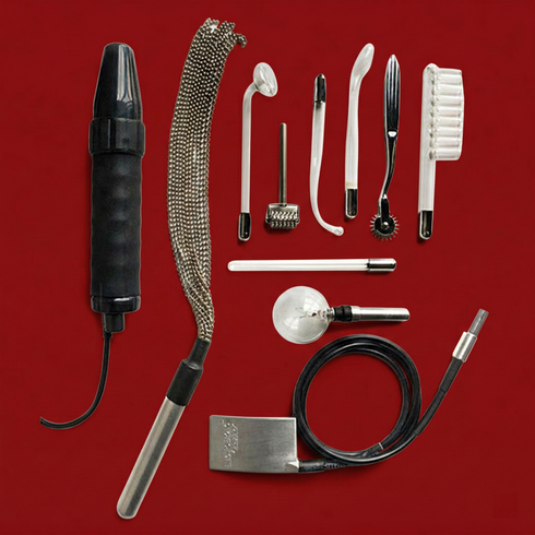 Kinklab Agent Noir Neon Wand Electrosex Kit