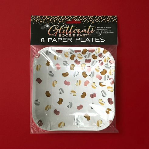 Glitterati Boobie Party Plates