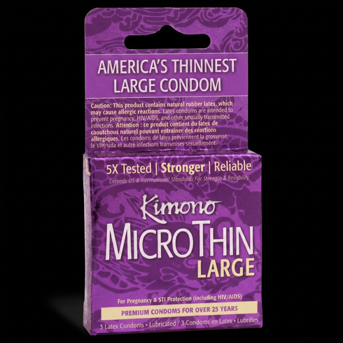 Kimono Micro Thin Large Condoms (3 Pack)