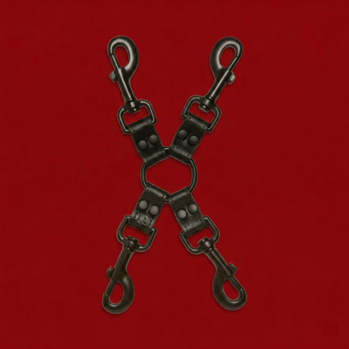 Kink Leather Submissive Accessories All Access Clips Black