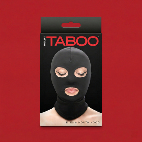 Hustler Taboo Eyes&Mouth Hood Black