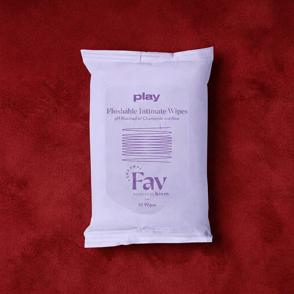 Personal Fav Play Flushable Intimate Wipes 10-Pack