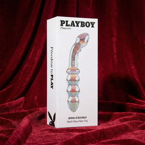 Playboy Jewels Double Glass Dildo