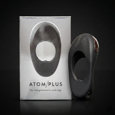 Hot Octopuss Atom Plus Rechargeable Vibrating Cock Ring Black