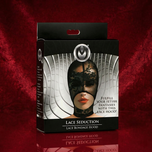 Master Series Lace Seduction Bondage Hood