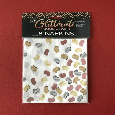 Glitterati Boobie Party Napkins