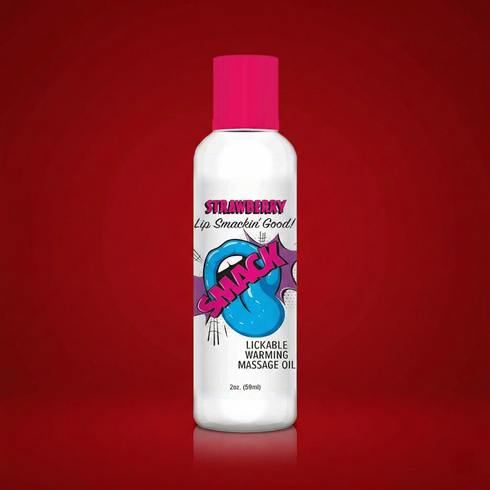 Smack Lickable Massage Oil Strawberry 2 oz.