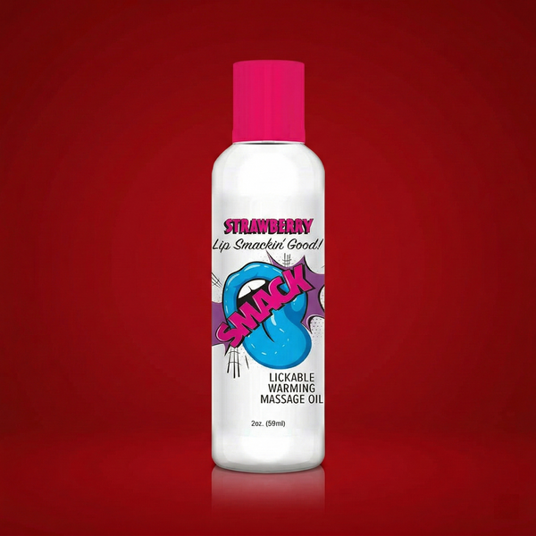 Smack Lickable Massage Oil Strawberry 2 oz.