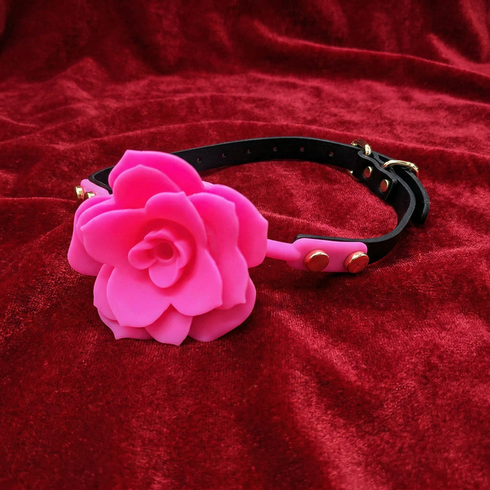 Ple'sur Flower Ball Gag Breathable Silicone Pink
