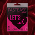 Pastease Love: Let's Fuck Black Heart on Neon Pink Base Nipple Pasties