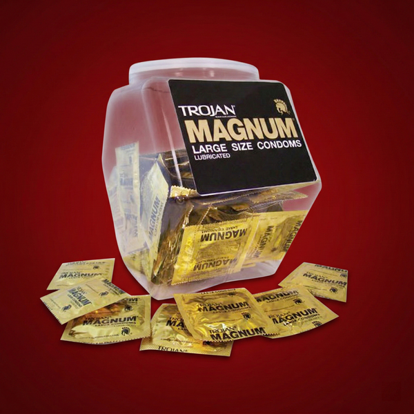 Trojan Magnum Large Size Latex Condoms (Bowl of 40)