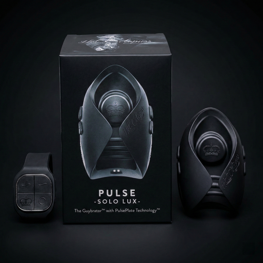 Hot Octopuss Pulse Solo Lux Rechargeable Remote-Controlled Vibrating Stroker Black